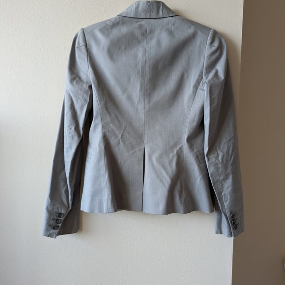 THEORY Women's Blazer Suit Jacket Gray RN# 98406 Lined; Cotton Blend; Size 00 - Picture 2 of 8